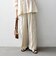 《予約》SHIPS any:〈洗濯機可能〉ツイル センター シーム ワイド イージー パンツ