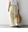 《予約》SHIPS any:〈洗濯機可能〉ツイル センター シーム ワイド イージー パンツ