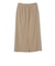 《予約》〈手洗い可能〉麻混 ベルト付 ウエストタック ナロー スカート
