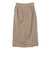 《予約》〈手洗い可能〉麻混 ベルト付 ウエストタック ナロー スカート