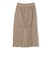 《予約》〈手洗い可能〉麻混 ベルト付 ウエストタック ナロー スカート