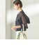 《一部追加予約》〈手洗い可能〉麻混 シアー Vネック カーディガン