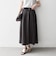 《予約》SHIPS any:〈洗濯機可能〉ツイル アウト シーム イージー ギャザー スカート