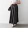 《予約》SHIPS any:〈洗濯機可能〉ツイル アウト シーム イージー ギャザー スカート