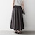《予約》SHIPS any:〈洗濯機可能〉ツイル アウト シーム イージー ギャザー スカート