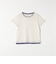 SHIPS any:〈手洗い可能〉レイヤード シアー ワッフル TEE