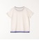 SHIPS any:〈手洗い可能〉レイヤード シアー ワッフル TEE