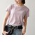 SHIPS any:〈手洗い可能〉レイヤード シアー ワッフル TEE