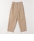 《予約》quaranciel:〈洗濯機可能〉コットン ベルト ハイウエスト テーパード パンツ