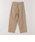 《予約》quaranciel:〈洗濯機可能〉コットン ベルト ハイウエスト テーパード パンツ