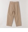 《予約》quaranciel:〈洗濯機可能〉コットン ベルト ハイウエスト テーパード パンツ