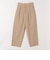 《予約》quaranciel:〈洗濯機可能〉コットン ベルト ハイウエスト テーパード パンツ