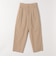 《予約》quaranciel:〈洗濯機可能〉コットン ベルト ハイウエスト テーパード パンツ