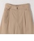 《予約》quaranciel:〈洗濯機可能〉コットン ベルト ハイウエスト テーパード パンツ