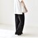 《予約》quaranciel:〈手洗い可能〉バイアス ストレッチ イージー ワイド パンツ