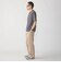 【SHIPS別注】LACOSTE: マイクロ ボーダー Tシャツ