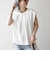 SHIPS any:〈接触冷感/汗染み防止加工/洗濯機可能〉タック フレア ノースリーブ TEE