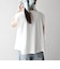 SHIPS any:〈接触冷感/汗染み防止加工/洗濯機可能〉タック フレア ノースリーブ TEE