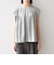 SHIPS any:〈接触冷感/汗染み防止加工/洗濯機可能〉タック フレア ノースリーブ TEE