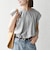 SHIPS any:〈接触冷感/汗染み防止加工/洗濯機可能〉タック フレア ノースリーブ TEE