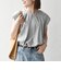 SHIPS any:〈接触冷感/汗染み防止加工/洗濯機可能〉タック フレア ノースリーブ TEE