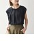 SHIPS any:〈接触冷感/汗染み防止加工/洗濯機可能〉タック フレア ノースリーブ TEE