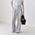 《予約》quaranciel:〈洗濯機可能〉CALCULO(R)使用 イージー タック ワイド パンツ