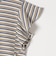 quaranciel:〈洗濯機可能〉マルチボーダー ラッフル コクーン プルオーバー