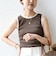 〈手洗い可能〉レース トリミング 2WAY タンクトップ