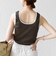〈手洗い可能〉レース トリミング 2WAY タンクトップ