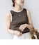 〈手洗い可能〉レース トリミング 2WAY タンクトップ