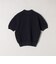 quaranciel:〈手洗い可能〉透かし編み ポロ ニット プルオーバー