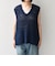 SHIPS Colors:〈手洗い可能〉チュールヤーン ミックス Vネック ベスト