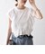 SHIPS any:〈洗濯機可能〉フリル コンビ ノースリーブ TEE