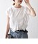 SHIPS any:〈洗濯機可能〉フリル コンビ ノースリーブ TEE