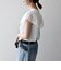 SHIPS any:〈洗濯機可能〉フリル コンビ ノースリーブ TEE
