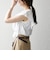 SHIPS any:〈洗濯機可能〉フリル コンビ ノースリーブ TEE