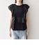 《予約》SHIPS any:〈洗濯機可能〉フリル コンビ ノースリーブ TEE