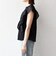 SHIPS any:〈洗濯機可能〉フリル コンビ ノースリーブ TEE