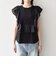 SHIPS any:〈洗濯機可能〉フリル コンビ ノースリーブ TEE