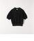 SHIPS any:〈手洗い可能〉シアー ジャカード スキッパー ポロ ニット