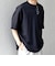 SHIPS any:〈接触冷感/ストレッチ〉360° THE CIRCLE STRETCH リネン ミックス スピンドル Tシャツ(セットアップ対応)◆