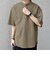 SHIPS any: 360° THE CIRCLE STRETCH リネン ミックス バンドカラー プルオーバー シャツ(セットアップ対応)◇