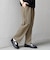 SHIPS any:〈接触冷感/ストレッチ〉360° THE CIRCLE STRETCH リネン ミックス センタークリース イージーパンツ◆