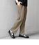 SHIPS any:〈接触冷感/ストレッチ〉360° THE CIRCLE STRETCH リネン ミックス センタークリース イージーパンツ◆