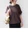 《予約》SHIPS Colors:〈手洗い可能〉スムース 2WAYスリーブ ニュアンス TEE◆