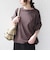 SHIPS Colors:〈手洗い可能〉スムース 2WAYスリーブ ニュアンス TEE◇