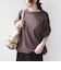 SHIPS Colors:〈手洗い可能〉スムース 2WAYスリーブ ニュアンス TEE◇