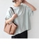 SHIPS Colors:〈手洗い可能〉スムース 2WAYスリーブ ニュアンス TEE◇
