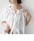 《予約》【WEB限定】〈手洗い可能〉バルーン スリーブ 裾 ドロスト ブラウス